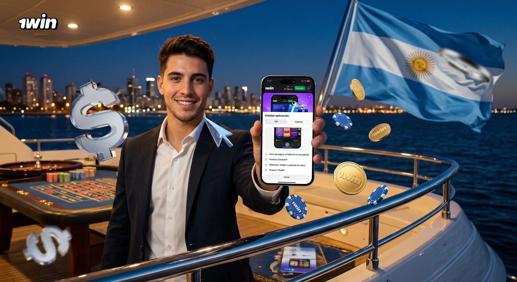 Descargar la app de 1win Argentina para Android e iOS