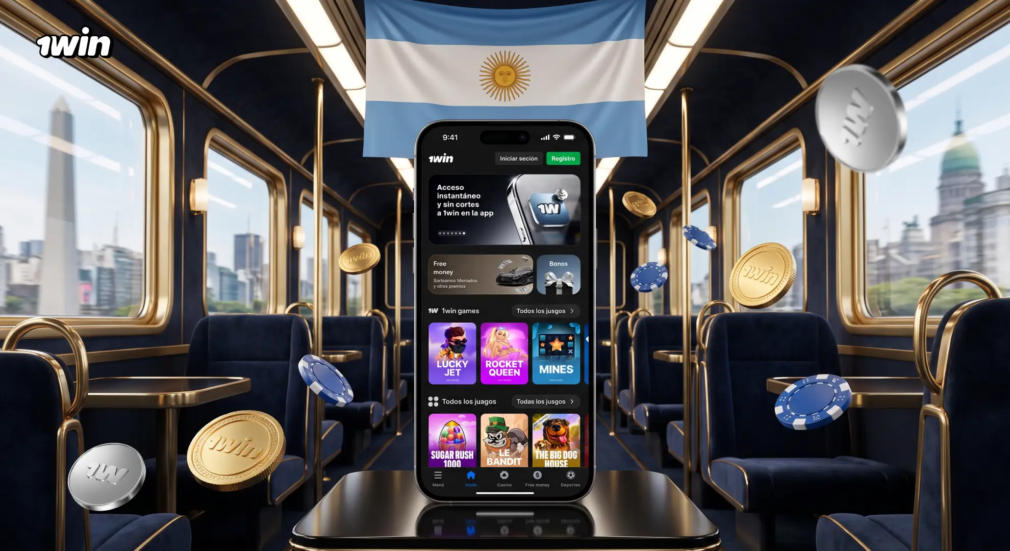 1win Argentina casino online y apuestas deportivas en pesos