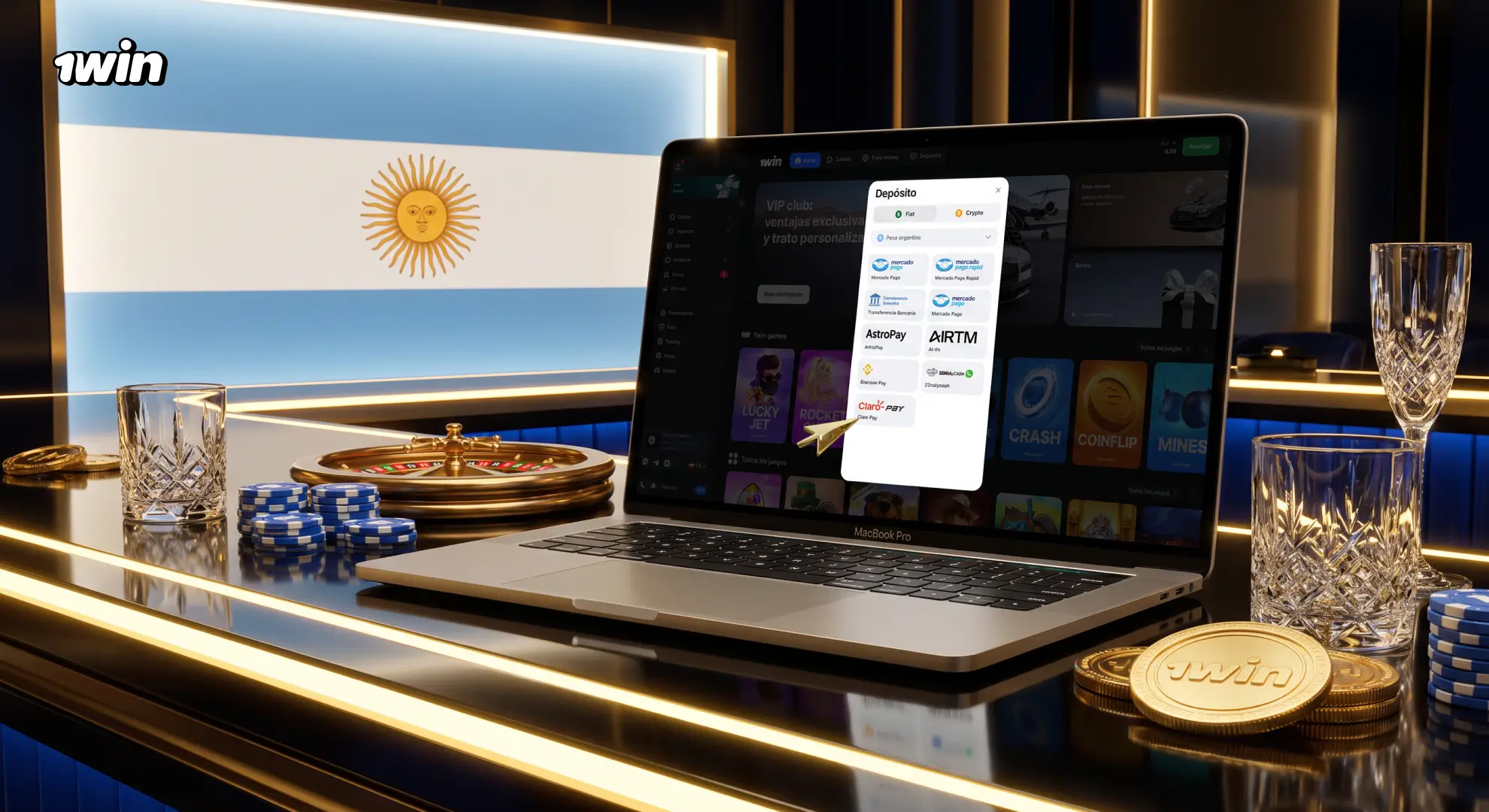 Bono de bienvenida al activar el primer depósito en 1win Argentina